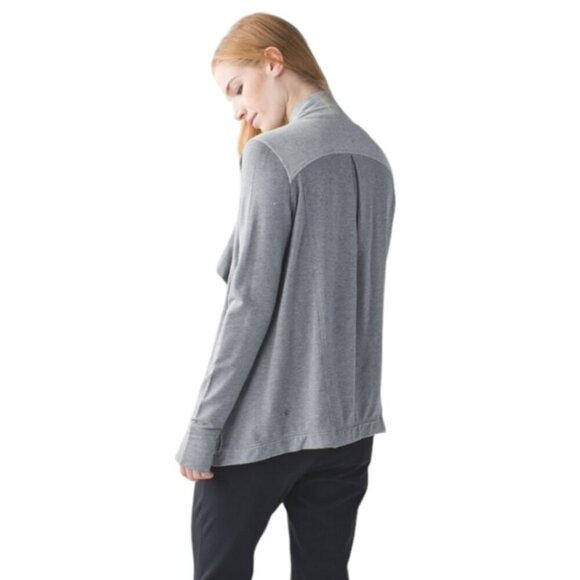 Lululemon Coast Wrap Heathered Mod Medium Grey Size 4 - Picture 3 of 15